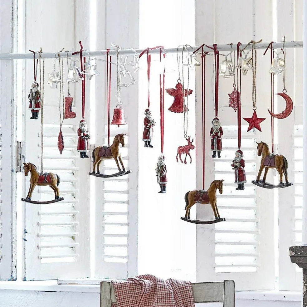 Lot de 4 chevaux décoratifs Cory