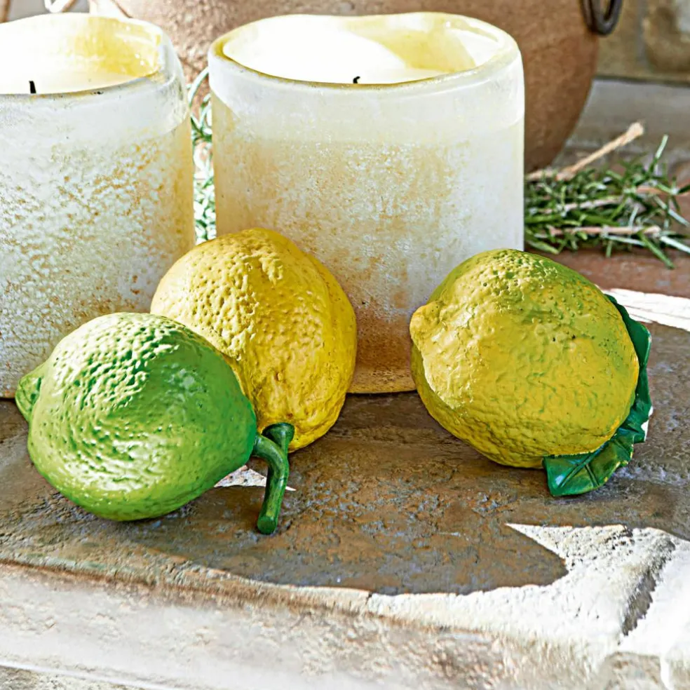 Lot de 2 citrons décoratifs Ginny