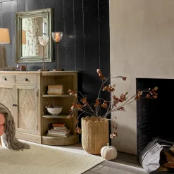 Lot de 2 corbeilles Velourette