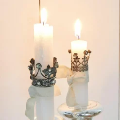 Lot de 6 couronnes décoratives Margareta