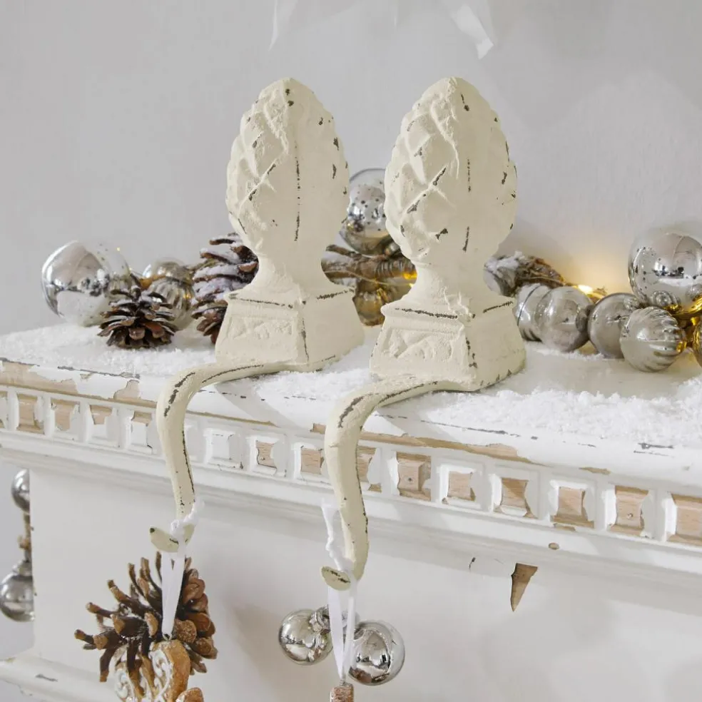 Lot de 2 crochets pomme de pin Lucielle