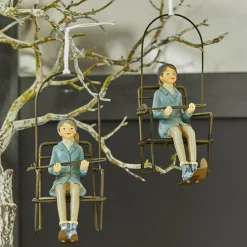 Lot de 2 décorations à suspendre Herveline