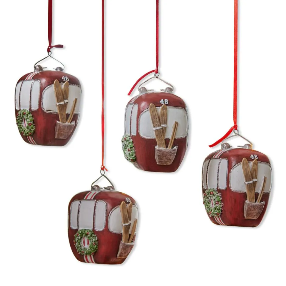 Lot de 4 décorations à suspendre Barnes