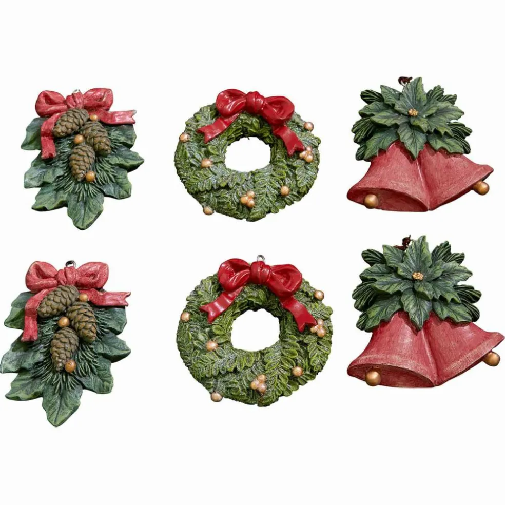 Lot de 6 décorations à suspendre Sarivena