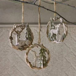 Lot de 3 décorations à suspendre Miranah