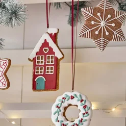 Lot de 4 décorations à suspendre Hestur