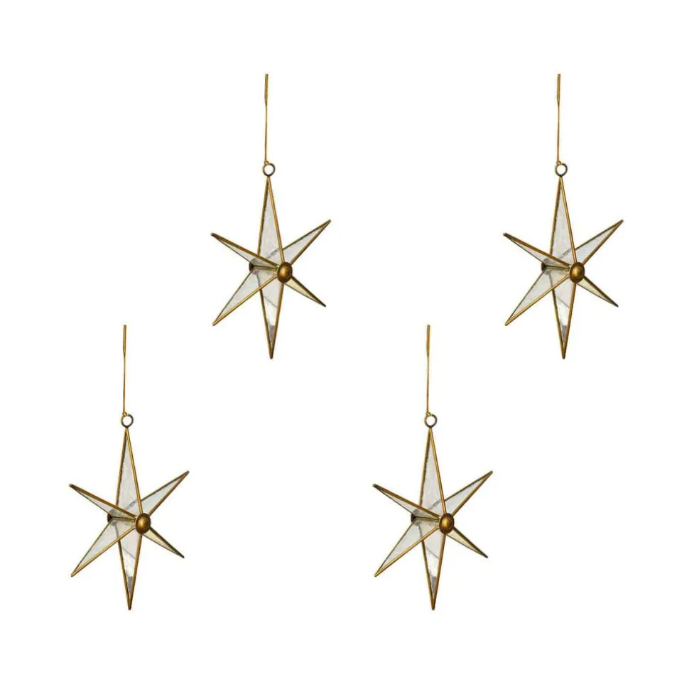 Lot de 4 décorations à suspendre Zaydan