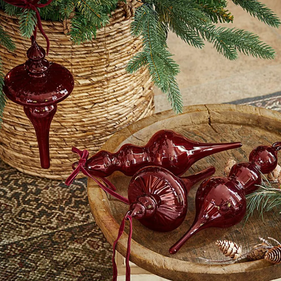 Lot de 4 décorations à suspendre Camorita