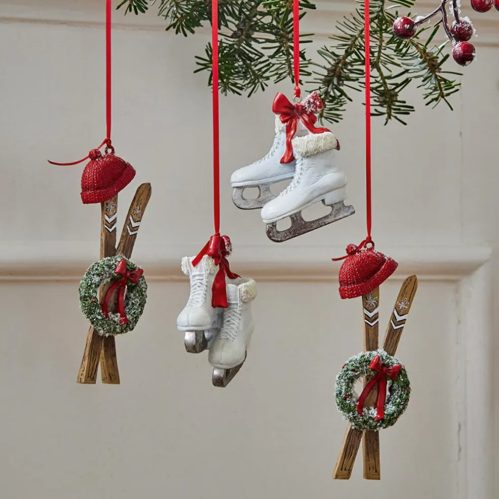 Lot de 4 décorations à suspendre Papeta