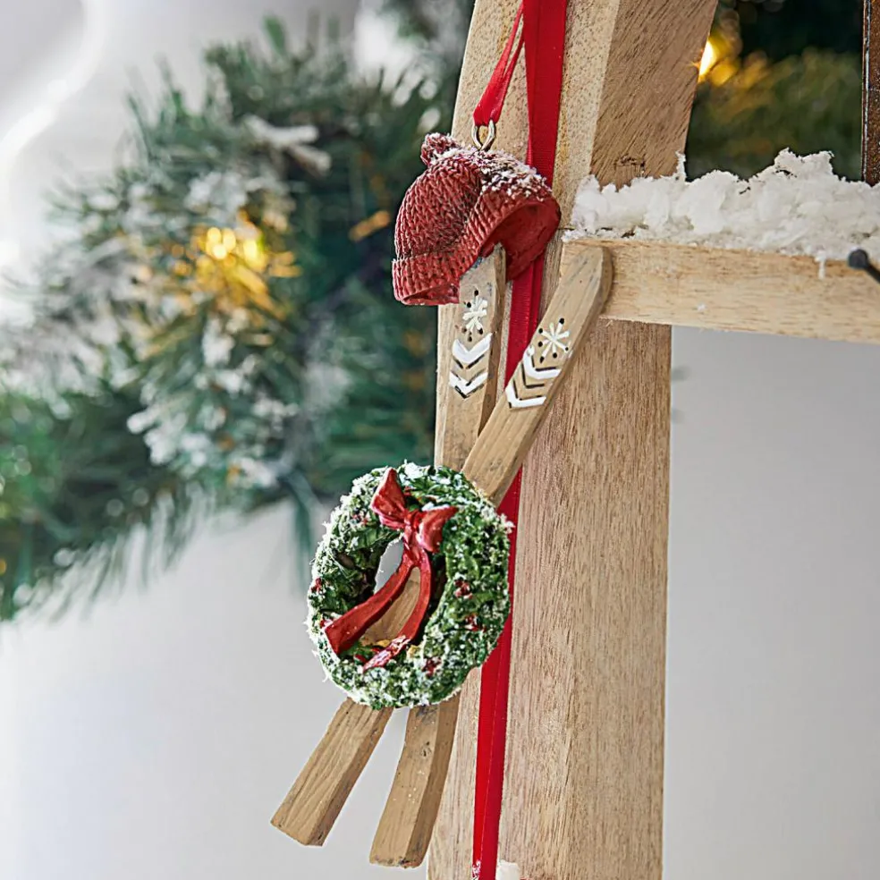 Lot de 4 décorations à suspendre Papeta