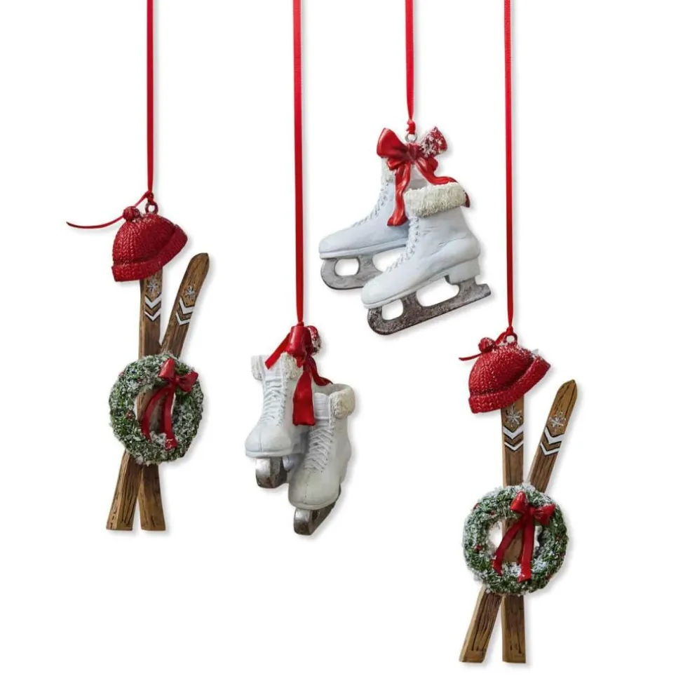 Lot de 4 décorations à suspendre Papeta