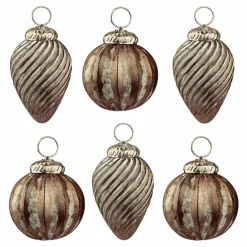 Lot de 6 décorations de Noël Miras