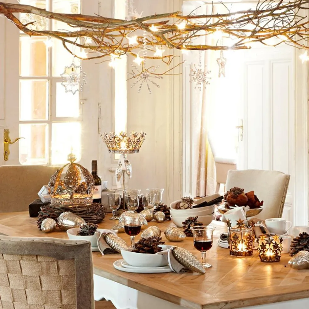 Lot de 4 décorations de Noël Pierette