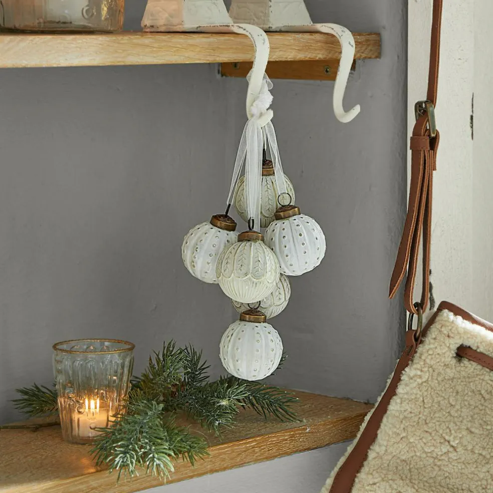 Lot de 6 décorations de Noël Tara