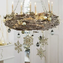 Lot de 4 décorations de Noël Gaillon