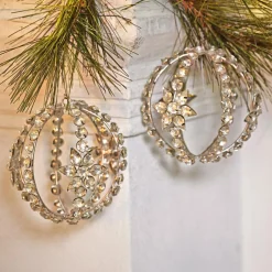 Lot de 2 décorations de Noël Fire Balls