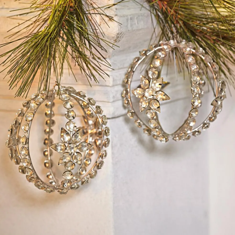 Lot de 2 décorations de Noël Fire Balls