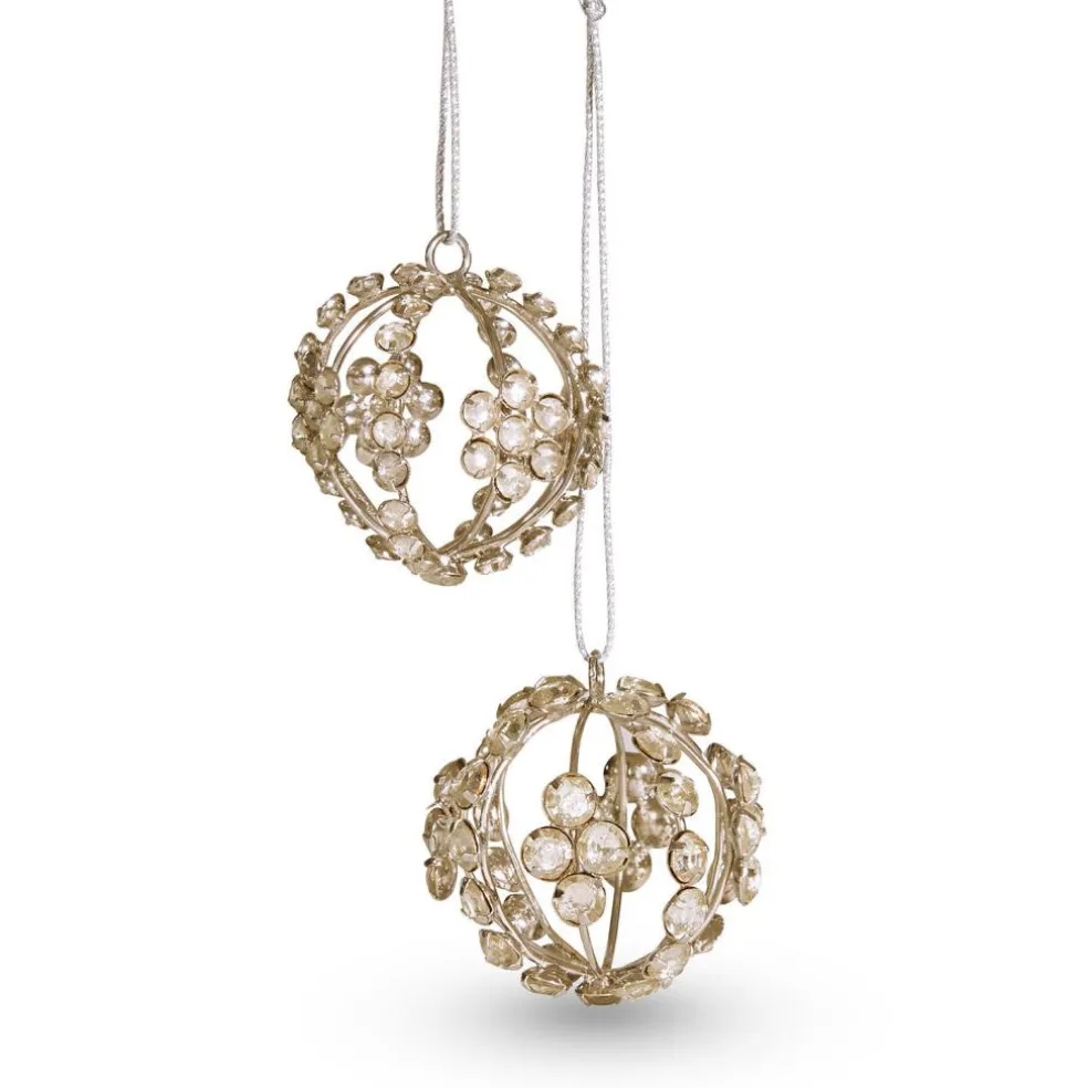 Lot de 2 décorations de Noël Fire Balls