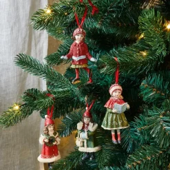 Lot de 4 décorations suspendues Nostalgic