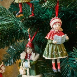 Lot de 4 décorations suspendues Nostalgic