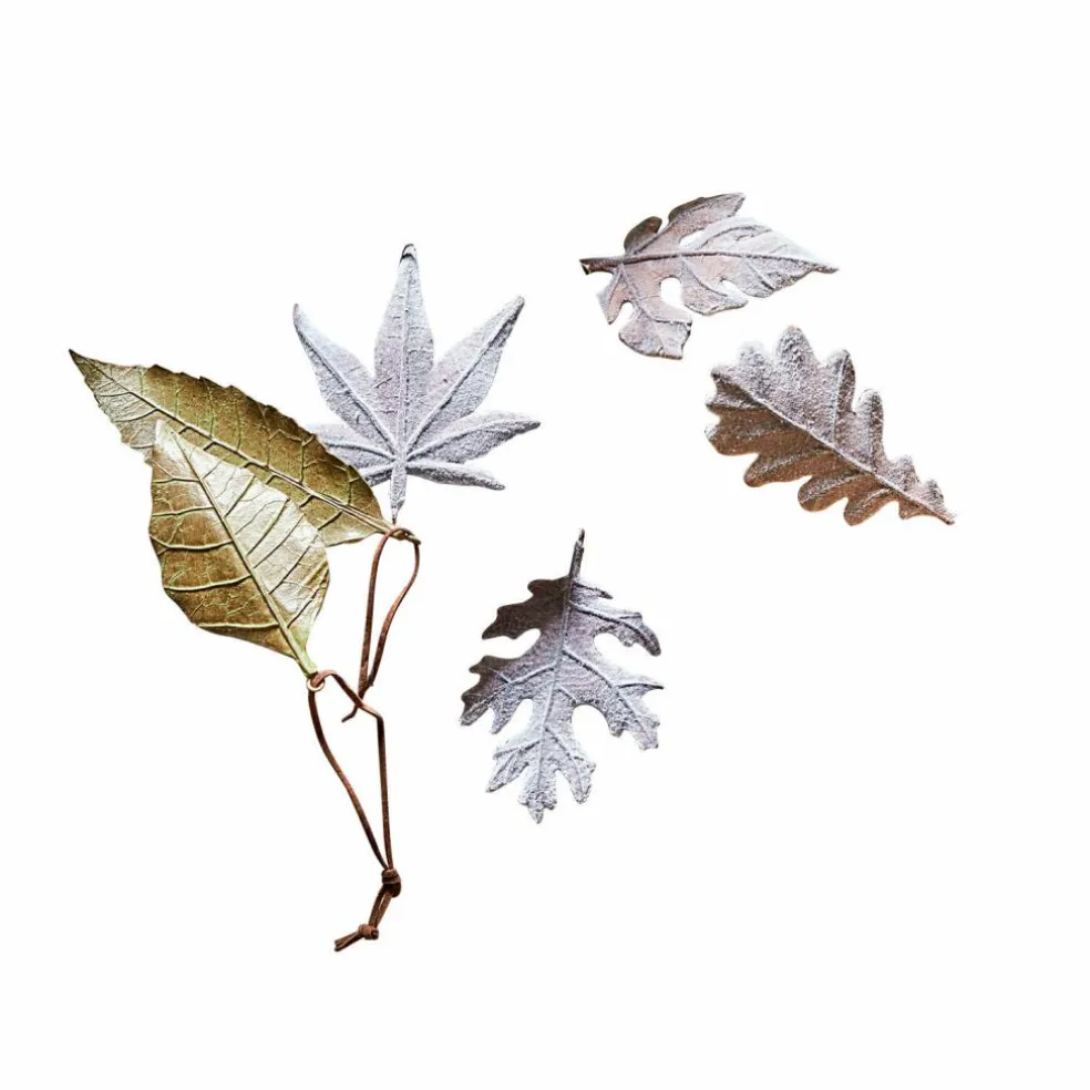 Lot de 6 feuilles décoratives Merel