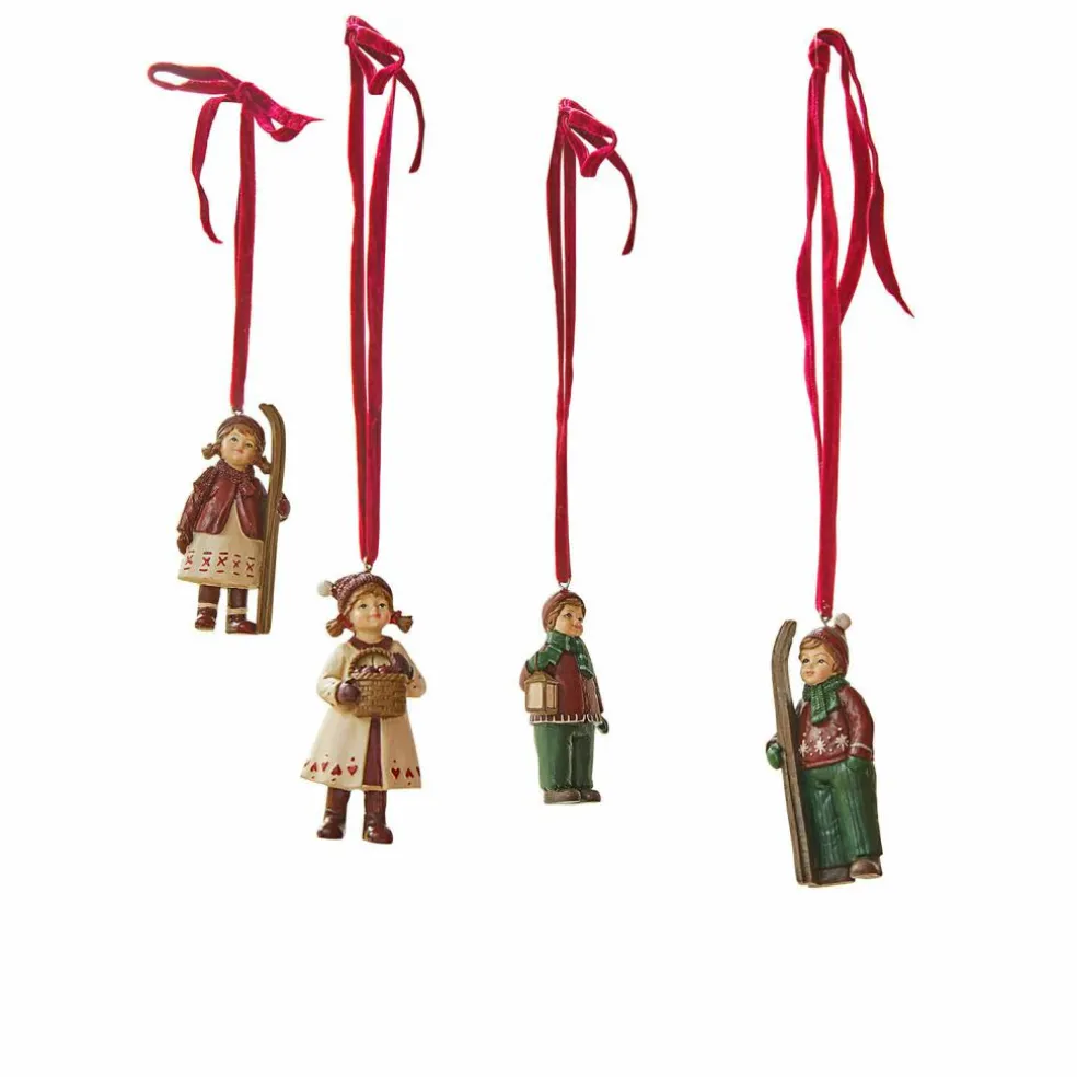 Lot de 4 figurines à suspendre Helgelund