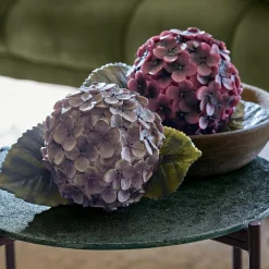 Lot de 2 fleurs décoratives Hortensie