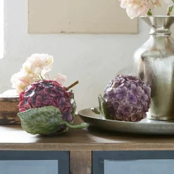 Lot de 2 fleurs décoratives Hortensie
