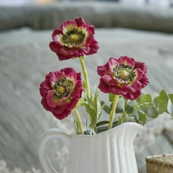 Lot de 3 fleurs décoratives Inara