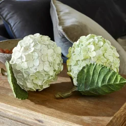 Lot de 2 fleurs décoratives Hortensie