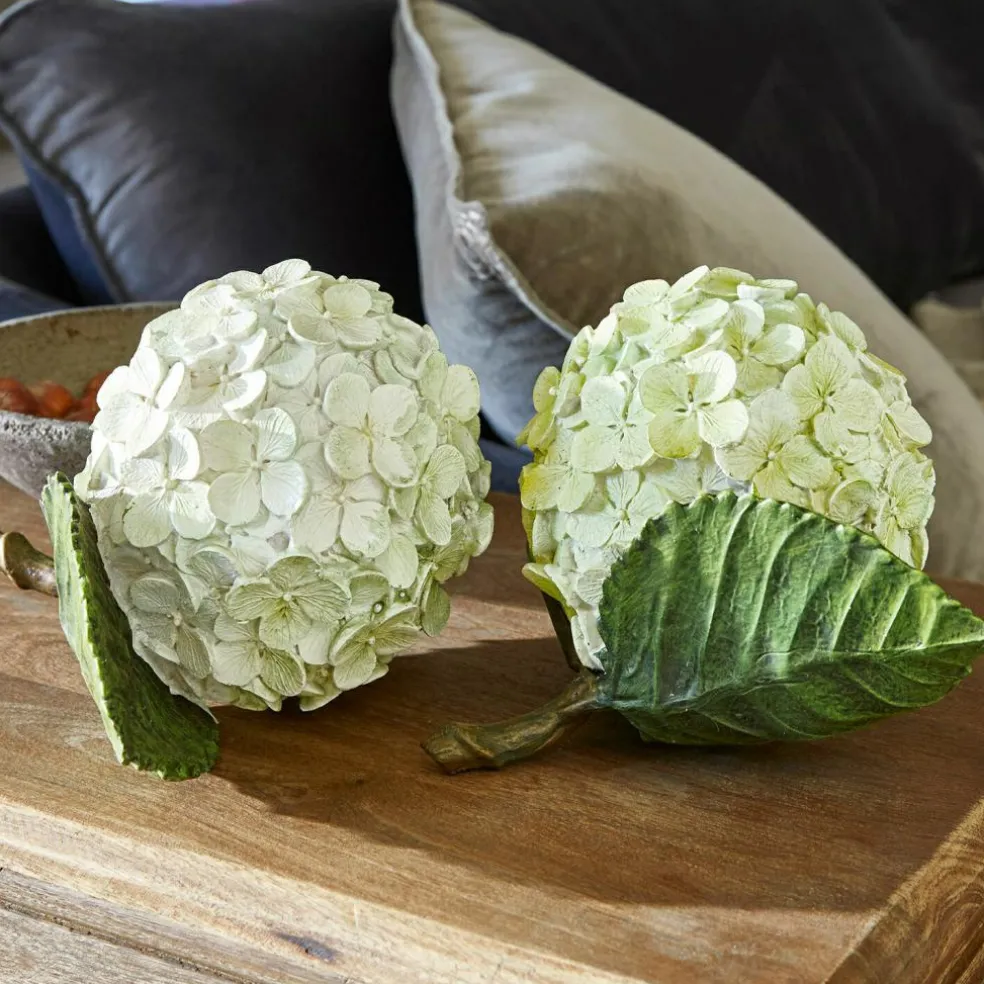 Lot de 2 fleurs décoratives Hortensie