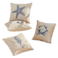 Lot de 4 housses de coussins Sealand