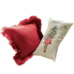 Lot de 2 housses de coussins Christmas Time