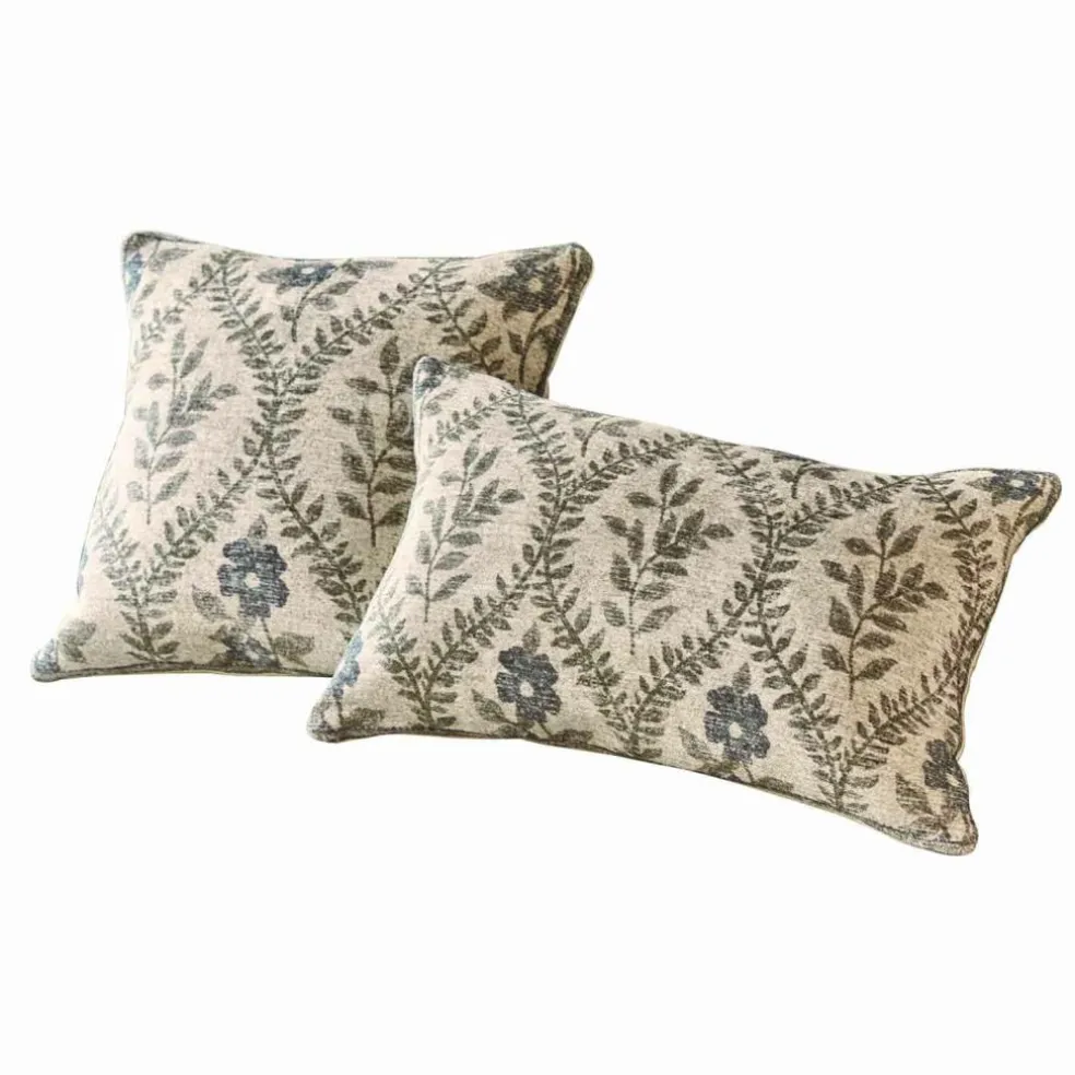 Lot de 2 housses de coussin Vellouris