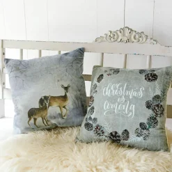 Lot de 2 housses de coussins Christmas is coming