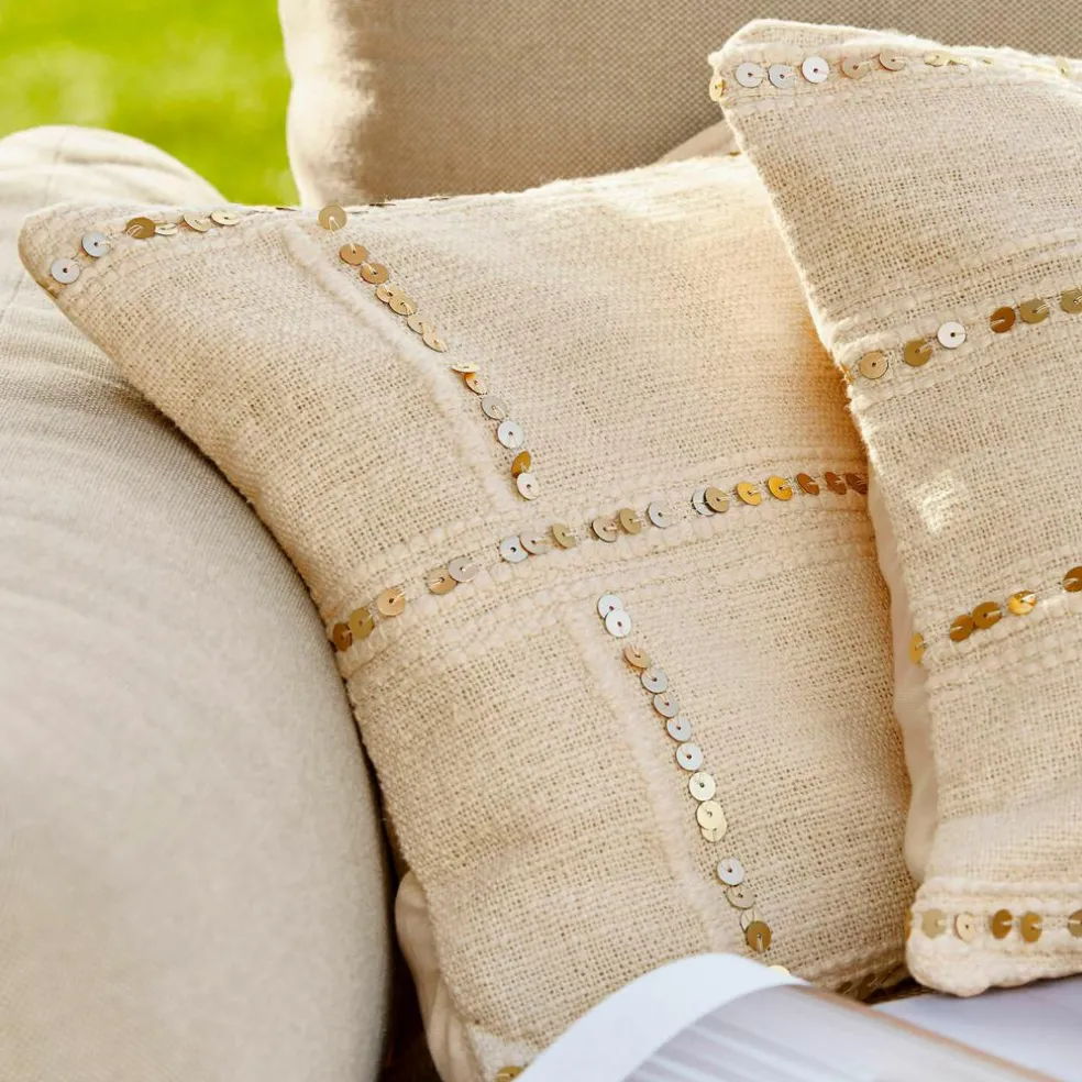 Lot de 2 housses de coussin Rousseline