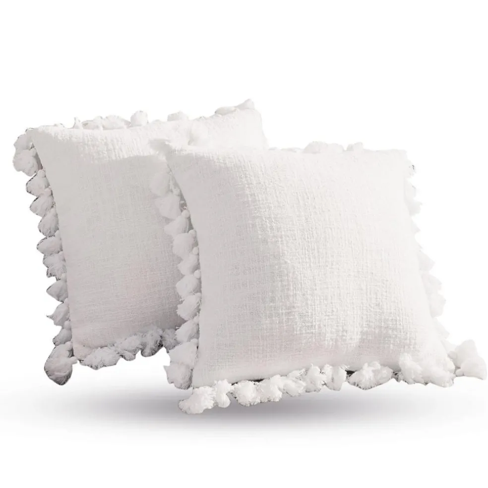 Lot de 2 housses de coussins Peniel