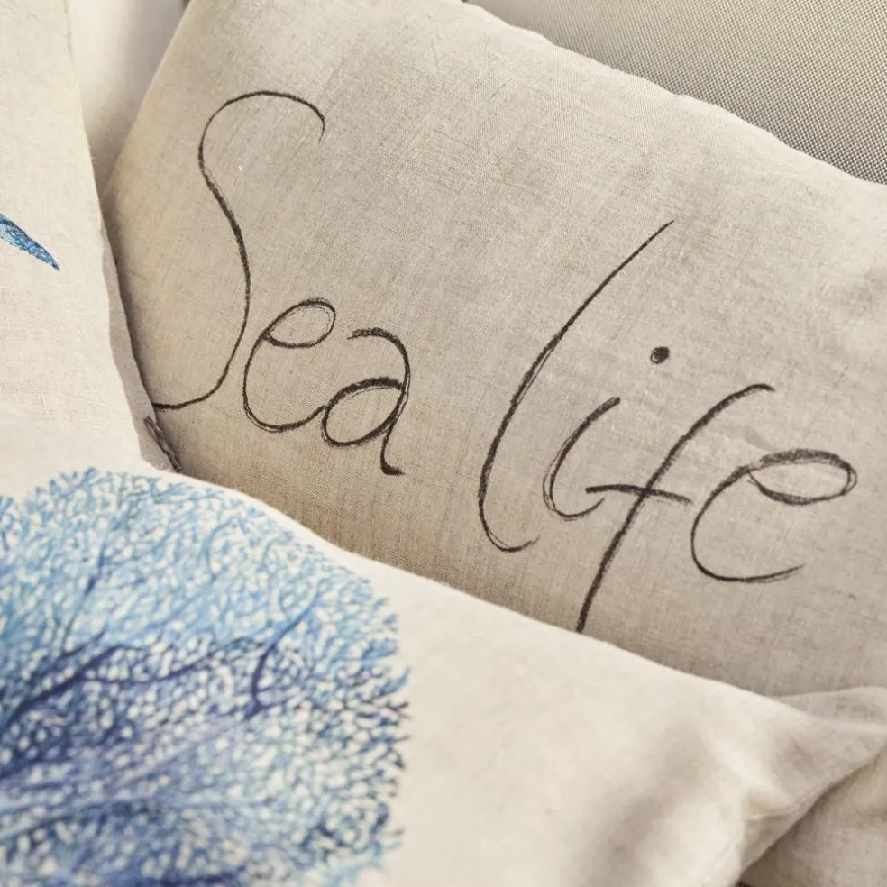 Lot de 3 housses de coussins Sea life