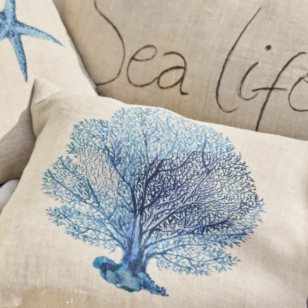 Lot de 3 housses de coussins Sea life