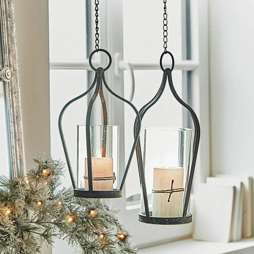 Lot de 2 lanternes à suspendre Mikella
