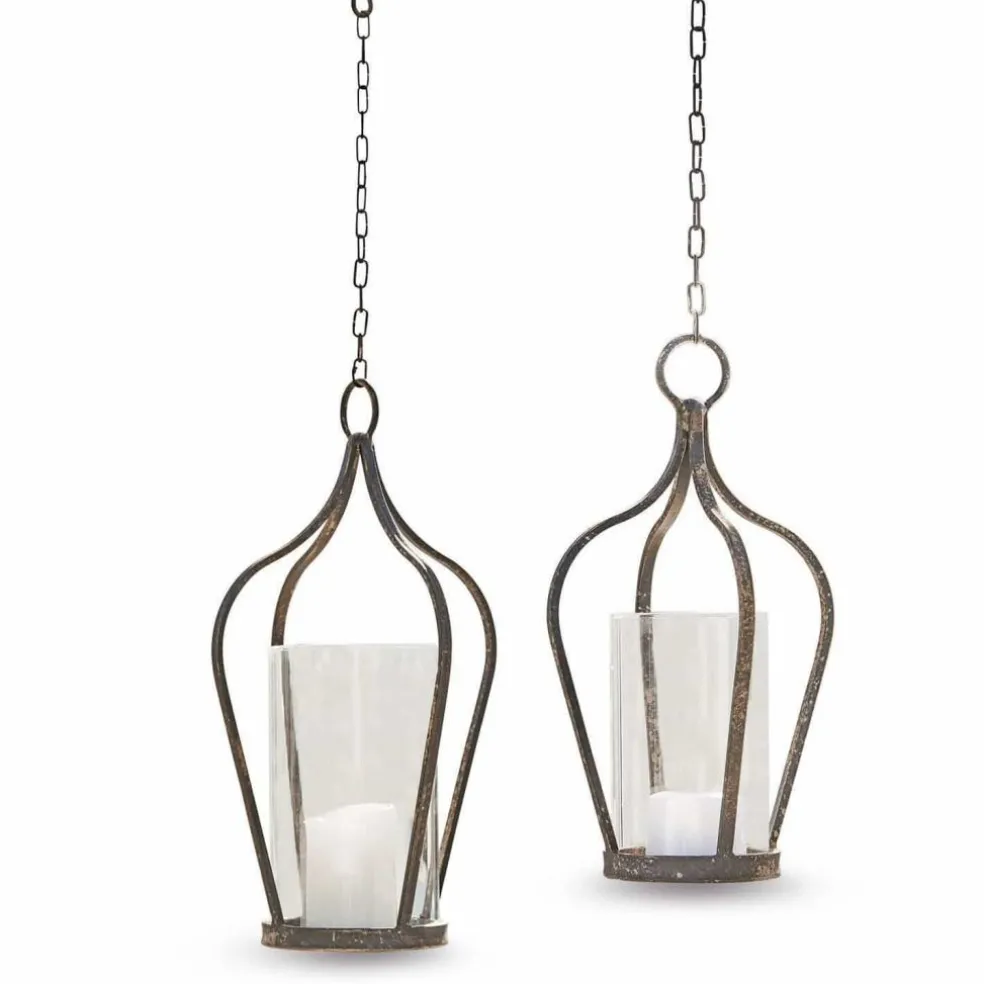 Lot de 2 lanternes à suspendre Mikella