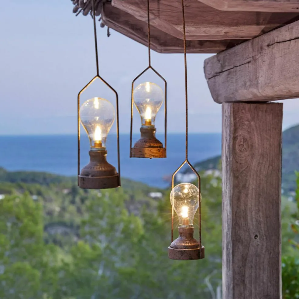 Lot de 3 lanternes LED à suspendre Chambéry