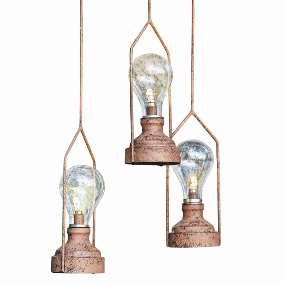 Lot de 3 lanternes LED à suspendre Chambéry