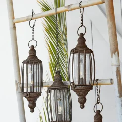 Lot de 2 lanternes LED à suspendre Flavin