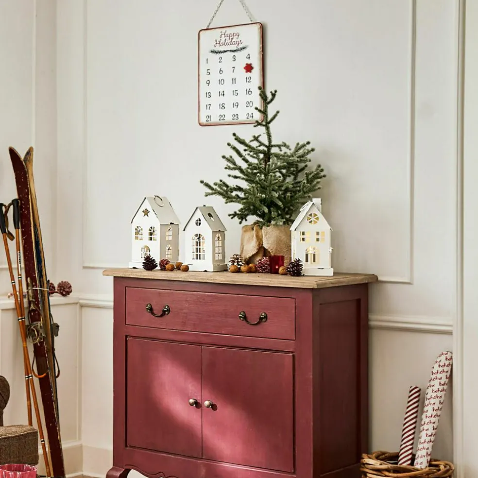 Lot de 3 lanternes LED Village