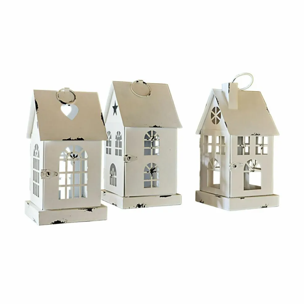 Lot de 3 lanternes LED Village