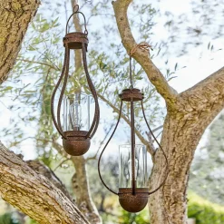 Lot de 2 lanternes solaires à suspendre Marsa