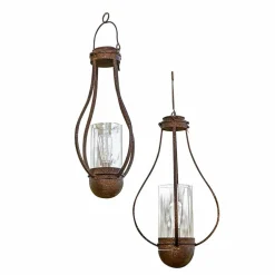 Lot de 2 lanternes solaires à suspendre Marsa