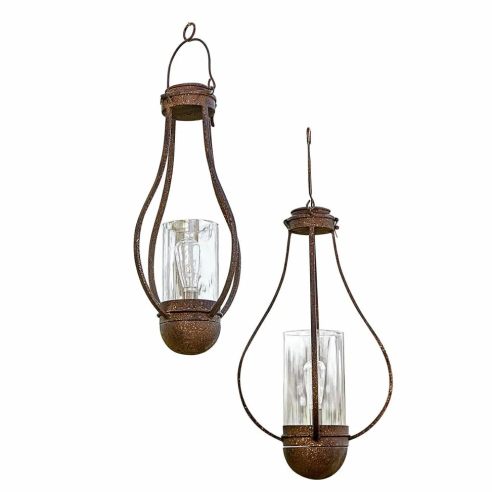 Lot de 2 lanternes solaires à suspendre Marsa