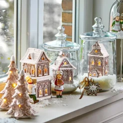 Lot de 3 maisons décoratives Gabin